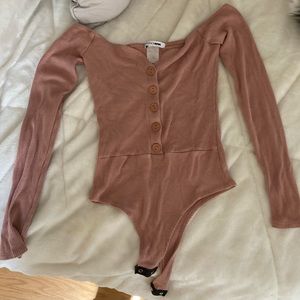 Fashionova tan/brownish shirt bodysuit